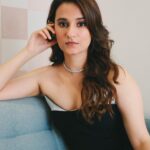 Yashaswini Dayama Instagram - Mustered all my grace for this one ☺️✨ #ajiograziamillennialawards2023 @graziaindia 🖤🤍💚 . . . Shot by @adhyan96 Make up by @makeupbyjanak Assisted by @makeupbyroshan Hair styled by @suju_blessed Wardrobe Styled by @sanoorijain Wearing: @meta_manthan Jewelry by: @anayah_jewellery @spiffypublicrelations . . #oldhollywoodglamour #oldhollywood