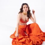 Yashaswini Dayama Instagram - 🍊🧡🦁🎃🏵️ For @pinksalt.in jewellery . . . Wearing @kalkifashion Team: Creative director @sanooriii @sanoorijain BTS and Location @thehoneststudios Photographer @gauravsawn Assisted by @ayushguptaphoto Make up artist @makeupbyjanak Assisted by @upasana.chh__ @sheetal_muah Hair Stylist @nitutamang143 Pinksalt Team Founders @surbhijain_07 @ankitakhandelwal12 Social Media Manager @7whitehorses Creative Team: @tejas.sawant89 @yashthakuryt