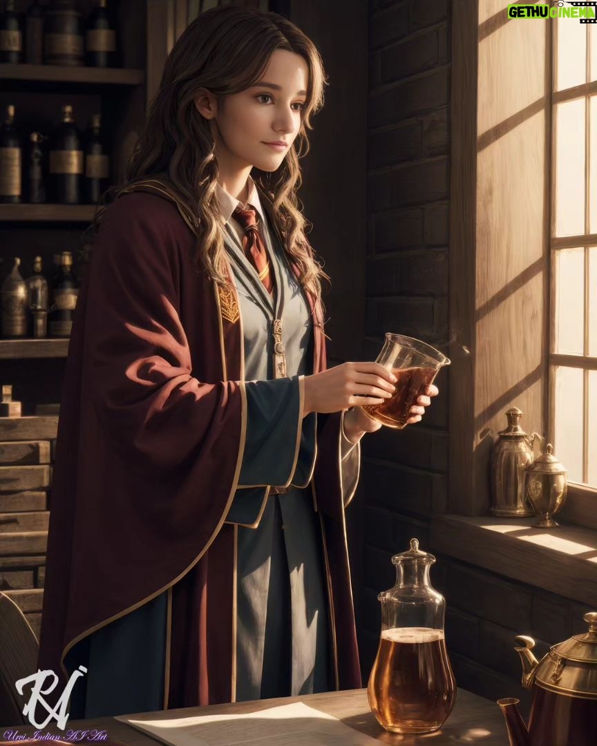 Yashaswini Dayama Instagram - Presenting something very special for halloween , if @yashaswinidayama was Hermione in the Harry Potter Universe. I had the pleasure of working with the very talented @yashaswinidayama . Hope you all enjoy this ai render of her as much as I did making it. #yashaswinidayama #aiartcommunity #indian #indianaiartist #indianaiart #urvi_indian_ai_art #harrypotter #hermionegranger #hermione #halloween #halloween2023 #halloweencostume #halloween