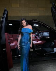 Yasmin Sabri Instagram - 🦋 — Dress @jean.pierre.khoury 💕 Styled by @carolfull 💕 Hair @ahmed__mounir 💕