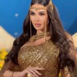 Yasmin Sabri Instagram - ❤️ @nora1352 ❤️ Hair @ahmed__mounir ❤️ Styled by @youmnamoustafa Custom made dress @ramikadi Headpiece @halo.headpieces @ibrahimalqurashi ♥️