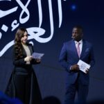 Yasmine Ezz Instagram - تشرفت بتقديمي افتتاح جائزة الاعلام العربي في الدورة ال 20 من منتدي الاعلام العربي بدبي ♥️ . برعاية صاحب السمو الشيخ محمد بن راشد آل مكتوم وبحضور الشيخ احمد بن محمد بن راشد آل مكتوم ،رئيس مجلس دبي للإعلام.. شكرا سعادة مني المري رئيسة نادي دبي للصحافة . . . Stylist @khalilzein.official Makeup @monagamalofficial Hair @wassimsteve Jumpsuit @elisabettafranchi @krisma_me Photos by @benginahmad