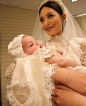 Yongwaree Anilbol Instagram - Dearest Joanna-marie 🕊️

Having you at the wedding is beyond amazing. You were calm and mellow throughout the ceremony. Jmac, mommy and daddy love you more than our lives.  We look up and thank god for you everyday. You are the purpose of our lives. The reason of us waking up every morning. We are proud of so many things in our lives but nothing beats being a parents to you. 

Mommy & Daddy xx