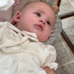 Yongwaree Anilbol Instagram - JMAC is now part of the Roman Catholic faith 🕊️ HALLELUJAH ✟ Joanna-marie’s baptism dress special made by @littlesisterofficial 💗🎀🌷