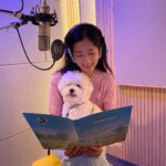 Yoon Bo-mi Instagram - 즐겁고 소중했던 경험이에요! 동화책 오디오북 낭독자로 참여하게되었어요 반려견을 향한사랑 듬뿍담아서 녹음했습니다 소중한인연 한나작가님과 반려견이야기로 행복한 시간을 보냈던 녹음 현장들 잊지못할거에요❤️ ps.책읽고 펑펑울었😭😭😭😭 #별이와무지개다리#별이와지구별#로하이후북스
