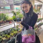 Yu Yamada Instagram - また最近観葉植物にハマり中🪴 緑がある生活って楽しい😍 植え替えの様子を動画撮ってアップできるように頑張りますー！ #ワンピース @cfcl_official #コート @tatras_official #バッグ @the_weekend_hotel #カチューシャ @chanelofficial