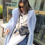 Yu Yamada Instagram - まだ少し寒いのでもこもこを♡ 今のうちに温かいアウターいっぱい着なきゃ！！！ 髪の毛トリートメントしてもらったのでサラサラです！ #coat @emporioarmani #jacket @coel.official #pants @coel.official とコラボさせてもらったやーつ❗まだまだ大活躍 #bag @chanelofficial