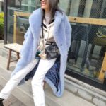 Yu Yamada Instagram - まだ少し寒いのでもこもこを♡ 今のうちに温かいアウターいっぱい着なきゃ！！！ 髪の毛トリートメントしてもらったのでサラサラです！ #coat @emporioarmani #jacket @coel.official #pants @coel.official とコラボさせてもらったやーつ❗まだまだ大活躍 #bag @chanelofficial