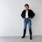 Yuka Itaya Instagram - 急に冷え込んだ週末です。 みなさん、風邪ひいてない？ わたしは気合いで風邪菌を遠ざけている武士気分。 そんなかんじで日々撮影に励んでます。 久しぶりに、まず東京だけにはなりますが SHOP SINME を、11月18日土曜日に、1日限りですが オープンすることになりました。 詳しくは　@sinmedenim もしくはホームページをチェックしてね。 ロングブーツ、ジーンズをインするスタイルもやりたくて 少しゆとりをもたせて作りました。冬が楽しみ。 今季のノーカラージャケットと、102ジーンズを合わせて。