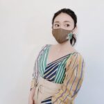 Yuko Oshima Instagram - Culture Room by Asami Kiyokawa at YouTube は ご覧になっていただきましたか?? 明日もまた対談している様子がアップされるようなのでお楽しみに💟 3月ぐらいに撮影をさせていただき その時にこのマスクをプレゼントしていただきました😳🎁 あーちゃんの手作り✨ この日の服にまさかのマッチ📍 そして、さすが、仕事が早い インスタライブも計画してますので待っててね〜 #cultureroom #清川あさみ