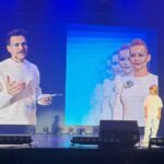 Yulia Peresild Instagram - Всемирный фестиваль молодежи. Спектакль-шоу режиссера Алексея Франдетти @frandetti - НАШ КОСМОС - огромная команда, сложное техническое и шоу, и музыкально-танцевально-драматическое действо!!! Ровно 2 часа сна. Прогон и репетиция с 2.30 ночи до 7 утра!!! Полностью без сна… на нервах. С желанием огромным создать что-то Стоящее… Просто адреналиновый шок… но все получилось!! Спасибо моим парнерам Милошу Биковичу @bikovic и Мирону Проворову @miron_provorov за собранность, за талант, за умение собраться в полном отсутствии сна и сил. Спасибо всей команде за сценой - это было испытание, спасибо танцевальной команде @larial_official, акапелла-группе @supermotiv_acappella и нашему продюсеру Насте @perovaa1 🤍 И отдельный респект космонавту Сергею Прокопьеву @prokopyev_iss!