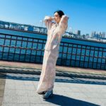 Yumi Adachi Instagram – 🩵💛🤍
@torico_wear 
春色セットアップ🆕