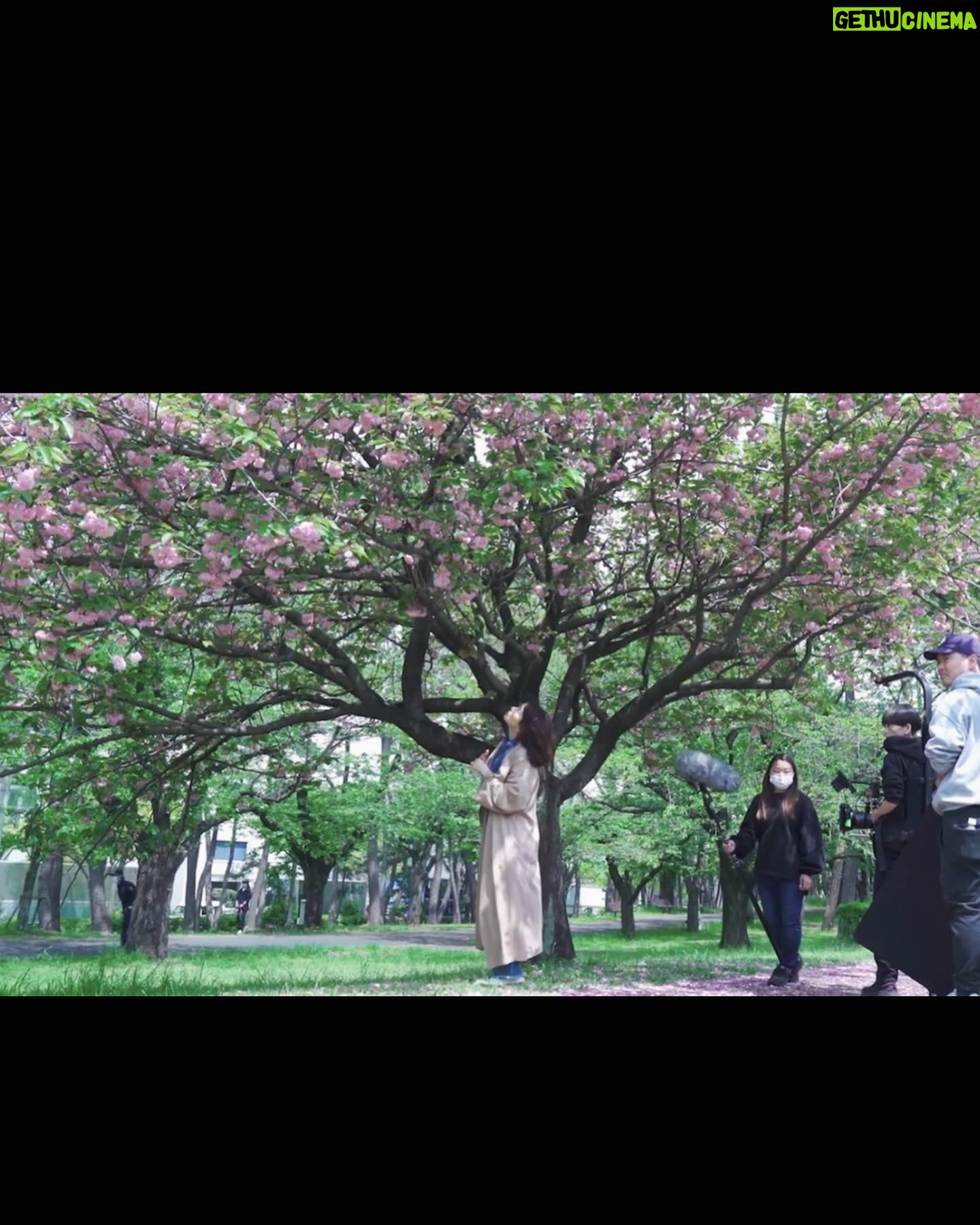Yuriko Ishida Instagram - 資生堂のCM 「みんな,いい顔してる」の 撮影風景。 八重桜満開の都内の公園にて。 気持ちよさそうに自由に歩いて,とのことでした🐕 このCMを観ていると この三年間の日々と、ここから始まる 少しだけ新しい日々に、 様々な思いが押し寄せます 時間は戻せないけど、ここから先の日々がどうか、希望のかけらが散りばめられた 優しい日々でありますようにと心から願います。 #資生堂 #みんないい顔してる