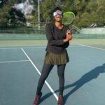 Yvonne Orji Instagram - Whippin’ Deez Balls 🎾 Spending Valentine’s Day doing a lotta things I love: 1). Tennis lessons (brings me so much joy! Thanks @garrettfhoward) 2). Steppin up my passport game, with that extendo booklet, just in time to head to Milan Fashion Week, (ya gurl had 4 years left on it, but all the pages were stamped up- we BLESS GAWD!) 3). A lil self care wed with this mani-pedi 4). Finalizing a pitch for… a new wedding show I’m producing (cuz I LOOOOVE LOVE!) 5). Treating myself (and y’all) to all this JOY!!! You’re welcome. ••••• Ok, like, but for real… what if you like whips and chains and being tied down? Is Jack Kink-shaming? Asking for some people I know. 😂👀😘 Have a great day folks!!!! 🤎🤎🤎