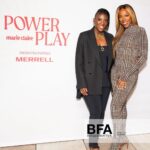 Yvonne Orji Instagram - Heard they were lookin for a new Catwoman… meow. • Thank you @nikkiogun for having me at the @marieclairemag #PowerPlay event. Loved seeing all the powerful women who came together to connect and build community. • Fit: @normakamali Coat: @ferragamo Purse: @jacquemus MUA: @eliven.q Back muzzles: @massy.arias Booty: Powered by Pounded Yam & Naija Jollof 🇳🇬😉