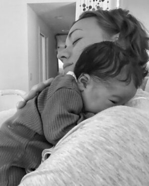 Yvonne Strahovski Instagram - An angel joined our world this past week ❤️ Welcome to the family my love ❤️ I love you so very much ❤️ #mamaoftwo #❤️