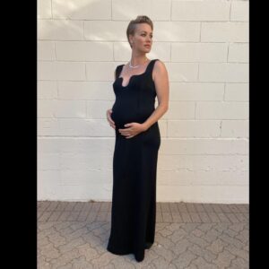 Yvonne Strahovski Instagram - Happy Emmys Everyone ! Just me, my belly & my pajamas at home on zoom #nobigdeal