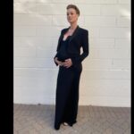Yvonne Strahovski Instagram - Happy Emmys Everyone ! Just me, my belly & my pajamas at home on zoom #nobigdeal