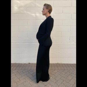 Yvonne Strahovski Instagram - Happy Emmys Everyone ! Just me, my belly & my pajamas at home on zoom #nobigdeal