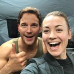 Yvonne Strahovski Instagram - That’s a WRAP on The Tomorrow War !!!! What a spesh group of peeps 💕✨⚡️ Gonna miss this bunch of good humans ⚡️✨💕 @chrismckay_director @samanthanis @cowanfilms @jonesdaly @prattprattpratt Can’t wait to share this MOOOOVVVIIEEEE WITH YALLS!!!!!!!