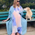 Yvonne Strahovski Instagram - Wilbur judging my #fashun ✋