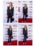 Yvonne Strahovski Instagram - Ditched the wifey blue dress for a blue suit & boom 💥 feeling like a rock ⭐️ at #thehandmaidstale finale event 🔥 Can I live in this suit forever? @vitorzerbinato Praise Be @cristinaehrlich @kevinmichaelericson @studiounbiased @tamah_krinsky @adamcampbellhair @alexandrebirman @therow @mayabrenner @zoechiccojewelry @nancynewberg