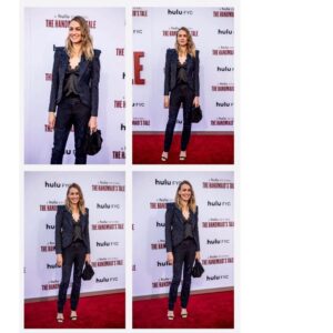 Yvonne Strahovski Instagram - Ditched the wifey blue dress for a blue suit & boom 💥 feeling like a rock ⭐️ at #thehandmaidstale finale event 🔥 Can I live in this suit forever? @vitorzerbinato Praise Be @cristinaehrlich @kevinmichaelericson @studiounbiased @tamah_krinsky @adamcampbellhair @alexandrebirman @therow @mayabrenner @zoechiccojewelry @nancynewberg