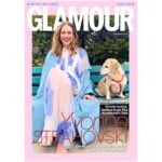 Yvonne Strahovski Instagram - Thank you @glamouruk for having me (and Wilbur!!) on your cover!! 💋💋💋We had so much fun shooting this!! 📷 by @lolaalvarezart ❤️ u Maria ❤️ Glam Squad 💄 @susana_hong 👗 @skyekelton 💆🏼‍♀️ @justinggg 💋
