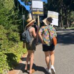 Yvonne Strahovski Instagram - @sagaftra on STRIKE ! Picketing in the heat today fighting for the future, for our rights, for our peers, for the right to qualify for health insurance, for pay & basic rights in this industry #westandtogether #pregnantwaddling&striking #👊🏻
