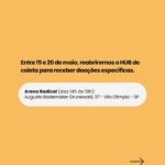 Zélia Duncan Instagram - Ímãs! Atenção para nova coleta de doções para o RS em SP! ・・・ Estamos reabrindo o hub de coleta na Arena Radical para receber doações específicas. Junte-se a nós e faça a diferença! 💚❤️💛 @partners.parceriaspelors #ajudars