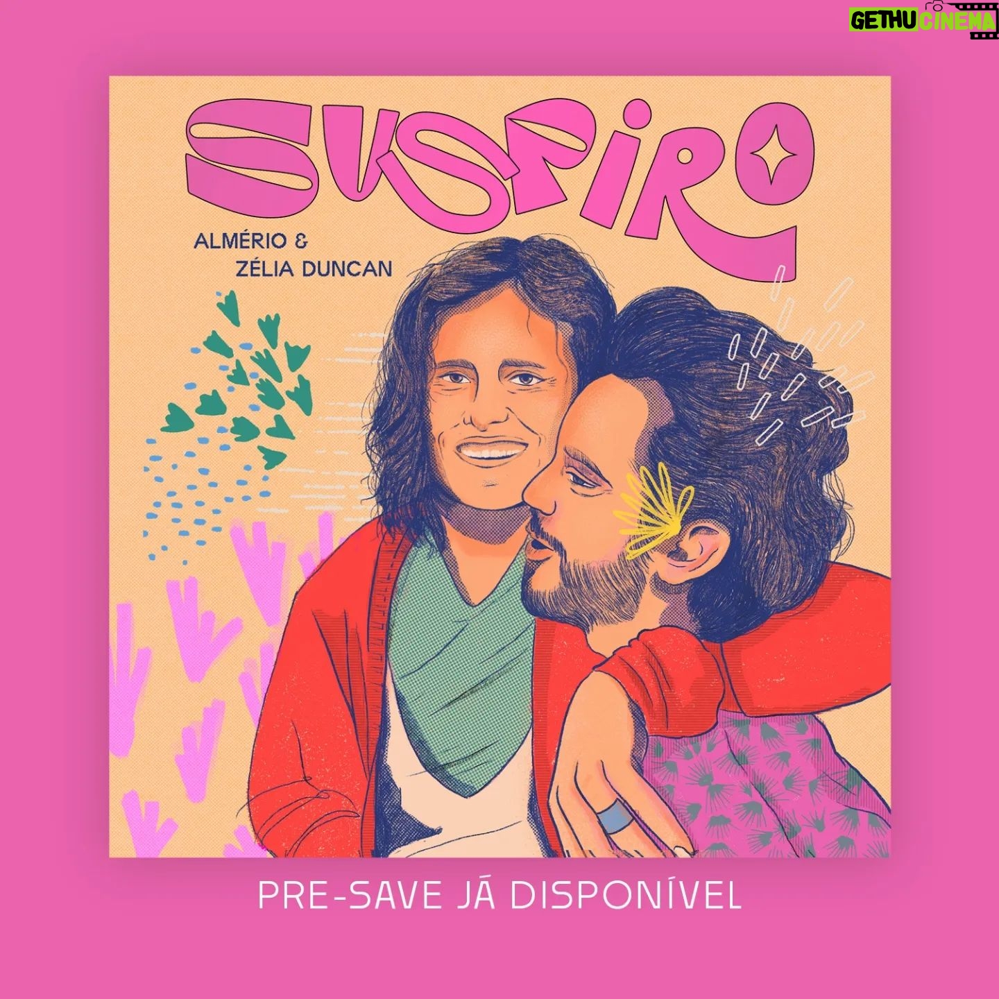 Zélia Duncan Instagram - Quem nunca deu aquele "Suspiro" de olho fechado em silêncio, de saudade, de alívio, de emoção, de puro amor!? Sexta dia 22 de março "SUSPIRO" ALMÉRIO & ZÉLIA DUNCAN (Uma canção de Ana Paula Marinho) em todos os espaços sonoros! Faça o pre-save! Essa canção tem um encontro muito importante, esperei com muito carinho esse pouso de Zélia Duncan @zeliaduncan no território de nossa arte, digo nossa pois essa música é de Ana Paula Marinho @apmarinho_26 minha primeira parceira de composição, o sopro principal, tem muita emoção no curso dessas águas, três artistas de escorpião, que anuncia meu novo disco. Eu e Paula crescemos ouvindo Zélia, que é uma fonte da qual bebemos muito, tem muito dela na nossa poesia, ouvimos seus discos com louvação, cantora compositora, inquieta, ativa, produtiva, escritora, atriz, poetiza, a voz dela andou muito comigo pelas estradas, cantar com ela é um abraço no coração e na alma! Que hoje ofertamos a vocês nossa verdade cristalina, um encontro de amizade, um suspiro de amor! "E mesmo assim é vivo o meu amor Da lembrança de onde não parou Só descansa" "Suspiro" tem a produção musical de Juliano Holanda @julianoholanda concepção de arranjos Almério @almerioficial no Baixo @rogevictor79 Percussão @lucasdosprazeres Bateria @raphael_beltrao gênios! Arte: @thiagoliberdade @inesxcostax #suspiro #zeliaduncan #almerio #deckdisc #atosproducoesartisticas #mpb #musica
