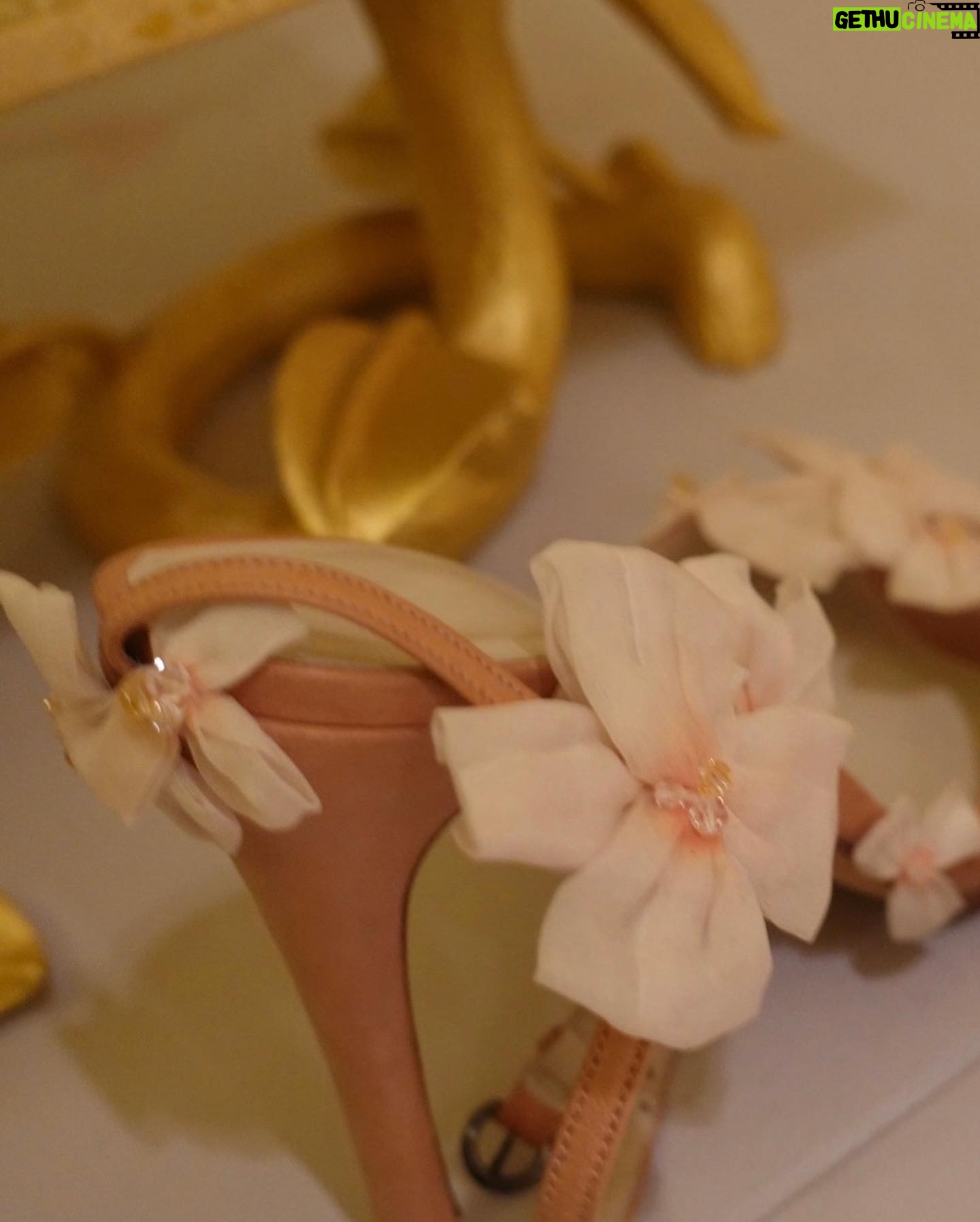 Zahia Dehar Instagram - Close-up on the shoes 🌸 #zahiacouture