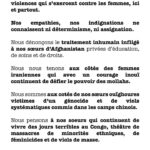 Zar Amir Ebrahimi Instagram - #Repost @guerrieres_paix_mvt ・・・ 📢 Retrouvez l’appel du 8 mars des Guerrières de la paix dans @lemondefr signé par plus de 50 femmes engagées pour la Paix, la Justice et les Droits des Femmes. Elles seront à nos côtés pour le RASSEMBLEMENT du 8 MARS prévu : 🗓️ ce vendredi à 18h30 📍parvis de l’hôtel de ville de Paris … Nous ne pouvons pas consentir à la déshumanisation de nos sœurs, d’où qu’elles viennent. La souffrance des unes ne relativise en rien celle des autres et nous devons être capables de les reconnaître toutes. Il est important que nous soyons aussi capables de nommer tous les crimes et d’être dans la solidarité face à l’horreur vécue par nos sœurs israéliennes et palestiniennes. Les femmes doivent être entendues, reconnues et impliquées. D’ailleurs, lorsqu’elles le sont, la paix advient plus rapidement et elle est plus stable et plus durable. Veiller au respect des droits des femmes partout est de notre responsabilité à toutes. Si une femme est opprimée, où qu’elle soit dans le monde, ce sont nos droits à toutes qui sont bafoués. Nous dénonçons ensemble les féminicides et les violences qui s’exercent contre les femmes, ici et partout… #GuerrieresDeLaPaix #Paix #Justice #DroitsDesFemmes #8Mars #AppeldesGuerrieres #lemonde