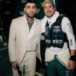 Zayn Malik Instagram - Bringing BOSS style to the paddock: #ZaynMalik links up with #FernandoAlonso and the Aston Martin F1 Team on race day in Miami #BeYourOwnBOSS