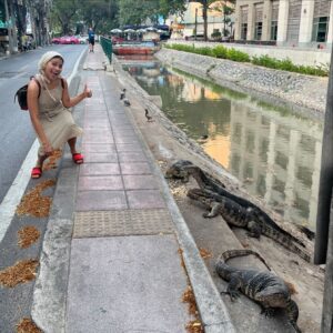 Zazie Beetz Instagram - I LOVE ASIAN WATER MONITORS 🦎 lil stanky cuties