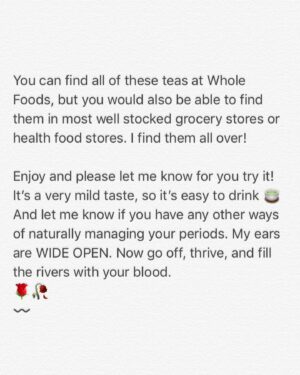 Zazie Beetz Instagram - • m y • p e r i o d • t e a • b l e n d •
🌹🥀
〰️
• s w i p e • f o r • r e c i p e • a l t e r n a t i v e s • a n d • o t h e r • t h o u g h t s • 
🌹🥀 
〰️
• b a s i c • i n g r e d i e n t s • b e l o w • i f • y o u • d o n t • w a n t • t o • r e a d • f u l l • p o s t •
🌹🥀
〰️
• r e d • r a s p b e r r y • l e a f • t e a •
• f e n n e l • t e a •
• l e m o n • b a l m • t e a • 
🌹🥀
〰️
• w e • m u s t • p r o t e c t • a l l • w o m e n • w h e t h e r • o r • n o t • t h e y • m e n s t r u a t e •
🌹🥀
〰️
• y o u r • w o m b • y o u r • c h o i c e •
🌹🥀
〰️
