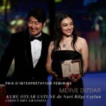 Zerrin Tekindor Instagram - Canım Merve gurur duyduk Ne kadar mutlu ettin bizi Çok çok çok kutluyorum 👏🏻👏🏻👏🏻👏🏻❤️❤️❤️ @mervedizdar @festivaldecannes #mervedizdar #kuruotlarüstüne #aboutdrygrasses #nuribilgeceylan