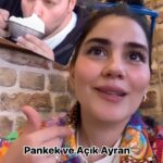 Zeynep Çamcı Instagram - Fırat’ın tercihi yine ayran olur diye düşündüm📿🥛🥞pankeki ayranla taçlandıran koca mideli @firatsobutay 🌹ve ayran baristamız @kayrabakr