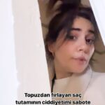 Zeynep Çamcı Instagram – Topuzdan firlayan saçın ciddiyeti sabote edişi=Some hair problems📿🌹
