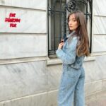 Zeynep Tuğçe Bayat Instagram - Denim on denim 🤍 w / @majeparis #photoby @ufukaltunkas #styling @gokcekiz #thanks @dilaokke @nuvocollectif @burcubulutcan reklam