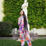 Zhavia Ward Instagram – Suited ⬆️💗💛💚💜Photo by @archivalgrams  makeup @zo.glamz
