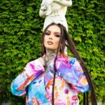 Zhavia Ward Instagram – Suited ⬆️💗💛💚💜Photo by @archivalgrams  makeup @zo.glamz