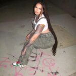 Zhavia Ward Instagram – A gem in the Studio 💎💎🦄🦄🎨