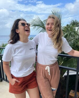 AJ Michalka Instagram - Cozumel was a vibe. I love you Hayley. I’ll be your ride or die for life.

Happy 30th you two! @hayleyorrantia & @hay.turner