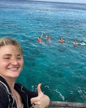 AJ Michalka Instagram - Cozumel was a vibe. I love you Hayley. I’ll be your ride or die for life.

Happy 30th you two! @hayleyorrantia & @hay.turner