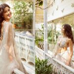 Aastha Sharma Instagram - 🦋🦋🦋 Shanaya @shanayakapoor02 in Outfit: in the most stunning @rahulmishra_7 Jewellery : @mahesh_notandass @vandalsworld_unofficial Make up: @simone.hairandmakeup Styled by @aasthasharma @reannmoradian @gehnadholakia Assisted @shatakshipandeyy Shot by @nupuragarwal__ @elevate_promotions