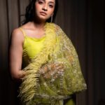 Abarnathi Instagram - 🍀🍀✨ Paparazzi @johnmadan_photography Stylist @smitha_prakash19 Designer @diademstore.in Blouse @deepoodesigners.in Hairstylist @makeover_by_rubysharma Mua @noormakeup_mehndi Heels @zara #neon #neonvibes #jfwawards #sareelove #sareeindia #irugapatru❤️ #blessings #instadaily #instagram #today #trendingreels #trendingnow #poses #positivity #love #smile #abarnathi #fashionstyle