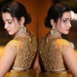 Abarnathi Instagram - Very much excited to post ma own makup pictures 🫠😝 Lens @eyeclickzstudio Designer @signature_by_bharathi Jewellery @kaya_online_ Hair stylist @toniandguyannanagar Stylist @signature_by_bharathi #selfmakup #saree #sareefashion #avalvikatanawards #instagood #todaypost #glitterlook #vikatanawards #abarnathi
