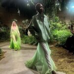 Abbey Lee Instagram – 💛 @gucci 💛 @sabatods 💛👏🏼👏🏼 LIKE LITTLE NYMPH GUCCI ANGELS WALKING THROUGH A SECRET GARDEN 💛🧚🏼‍♂️👏🏼💛 #guccicruise25 💛💛
💛
💛
💛 Glam 💛
Make up – @monaleannemakeup 💛
Hair – @alipirzadeh 💛
Hair colour – @karlycerrone 
💛