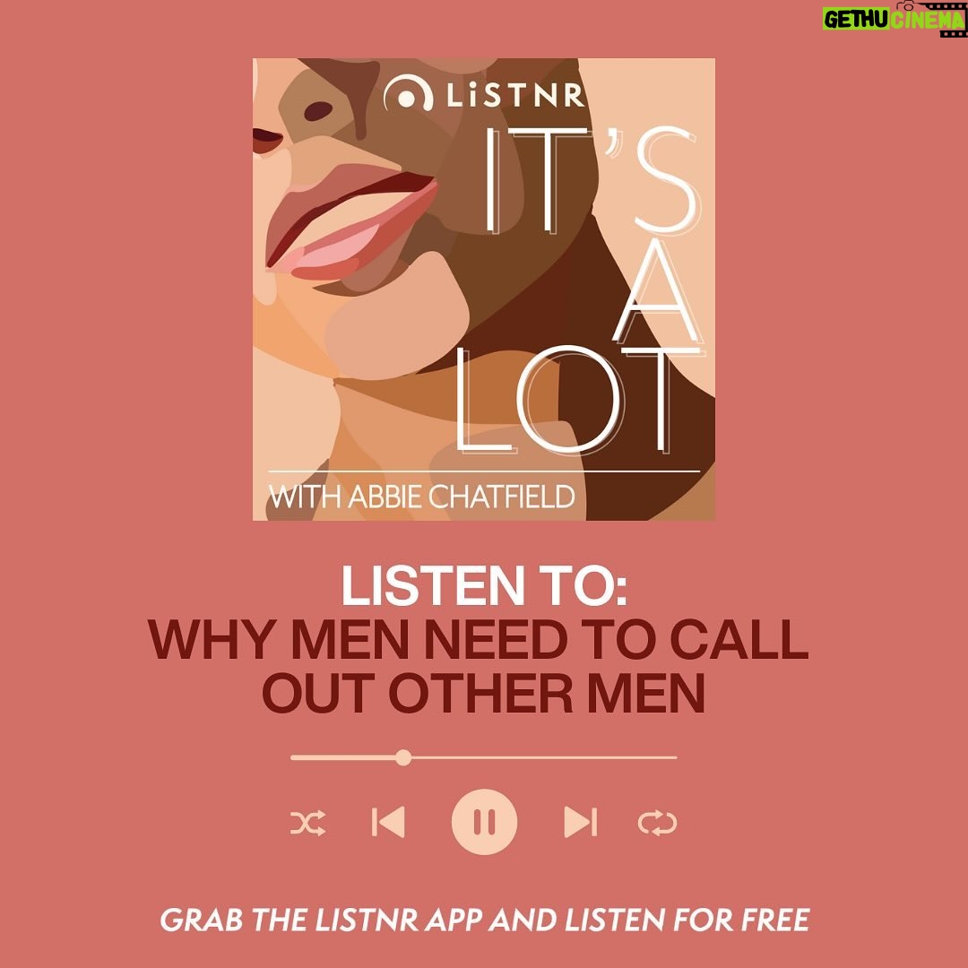 Abbie Chatfield Instagram - TW: Sexual assault, violence. If these themes bring up anything for you then please sit this one out and remember you can always call 1800 RESPECT. Today’s episode is a super cut of 3 NMF’s that show just why men need to be calling out other men ! Listen wherever you get your pods and forward this on to any men in your life who are hesitant to call out other men!